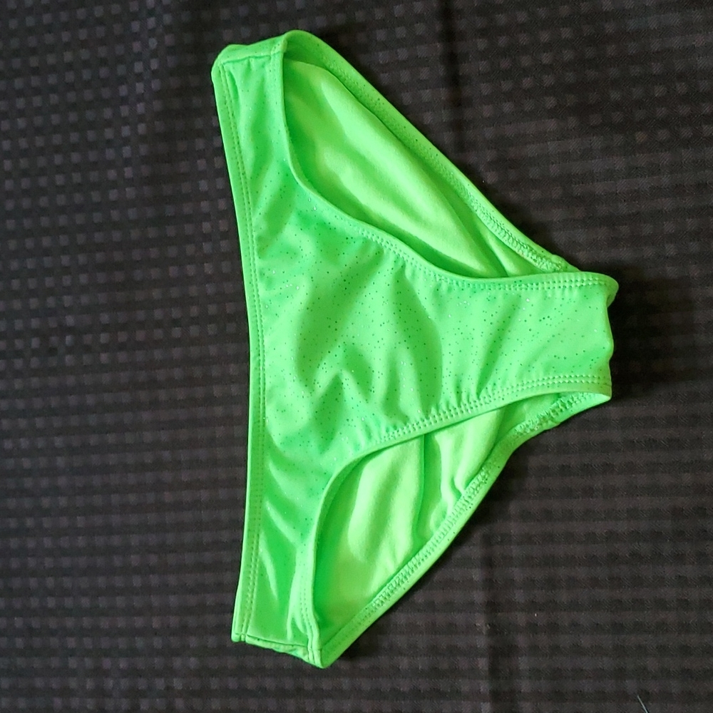 OP, Ocean Pacific, green, bikini bottom, size small (3-5)